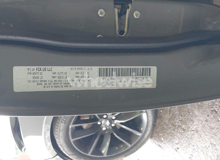 Photo 9 of 2019 Dodge Charger SCAT PACK RWD (VIN 2C3CDXGJ5KH651751)