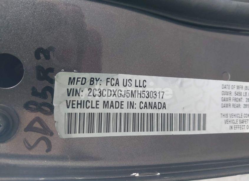 Photo 9 of 2021 Dodge Charger SCAT PACK RWD (VIN 2C3CDXGJ5MH530317)