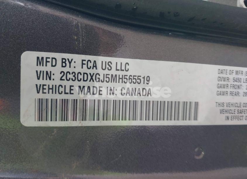 Photo 9 of 2021 Dodge Charger SCAT PACK RWD (VIN 2C3CDXGJ5MH565519)