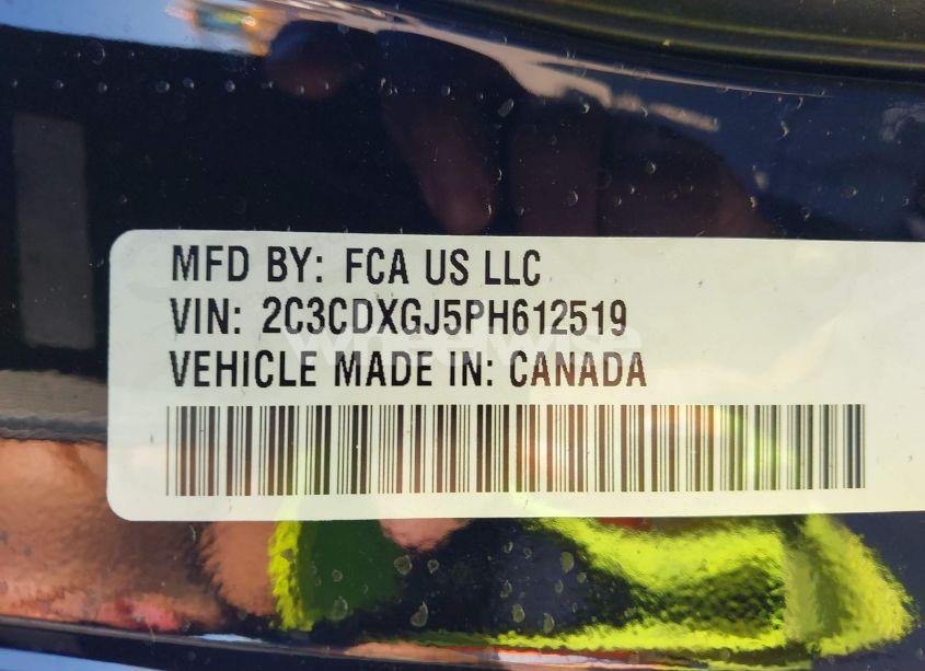 Photo 9 of 2023 Dodge Charger SCAT PACK WIDEBODY (VIN 2C3CDXGJ5PH612519)