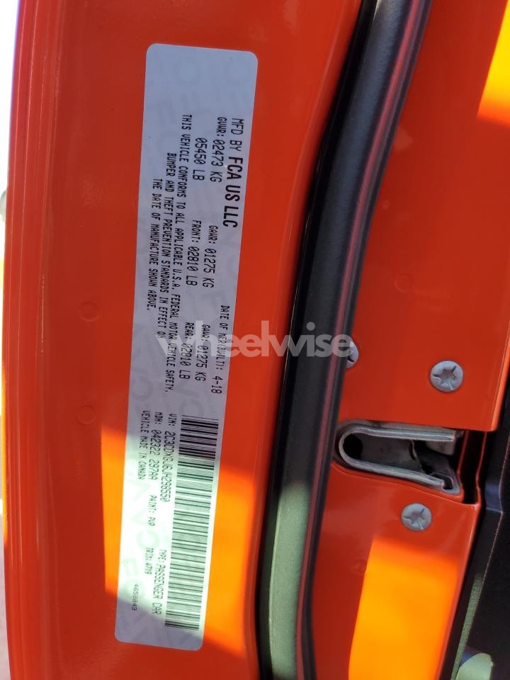 Photo 12 of 2018 DODGE CHARGER R/T 392 (VIN 2C3CDXGJ6JH298550)