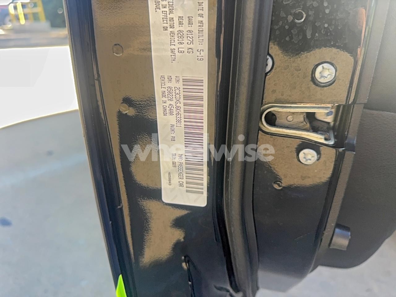 Photo 10 of 2019 DODGE CHARGER SCAT PACK (VIN 2C3CDXGJ6KH633811)