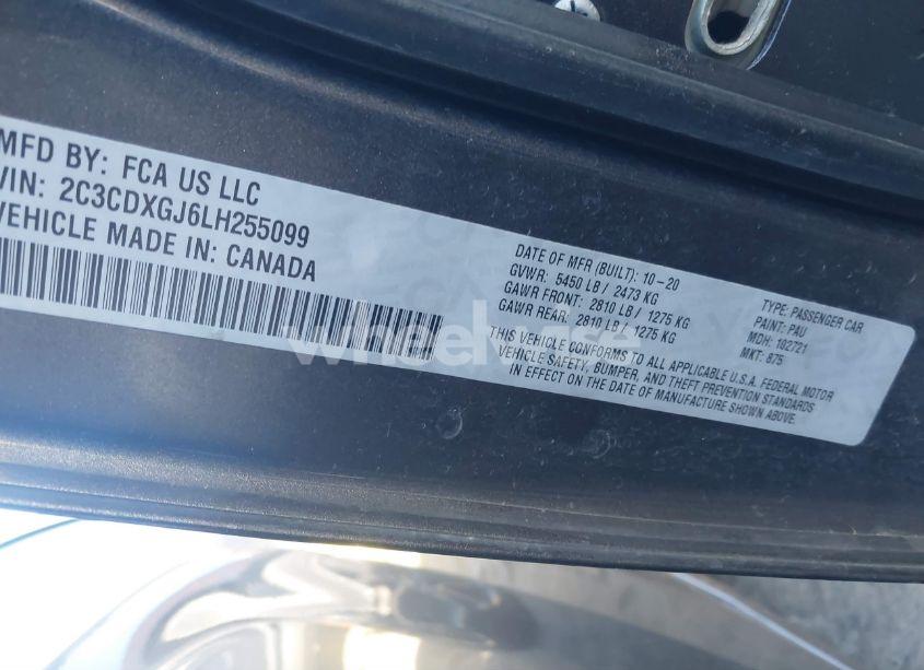 Photo 9 of 2020 Dodge Charger SCAT PACK RWD (VIN 2C3CDXGJ6LH255099)