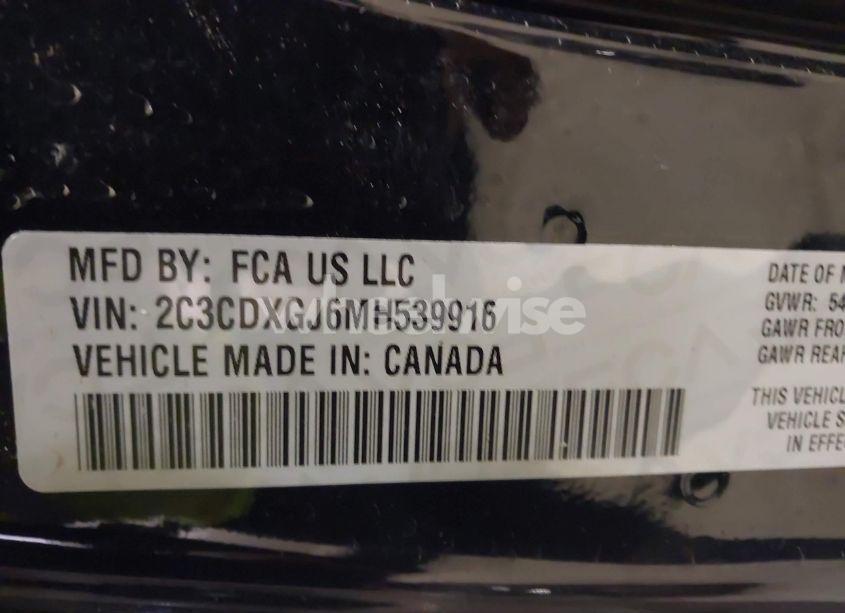 Photo 9 of 2021 Dodge Charger SCAT PACK RWD (VIN 2C3CDXGJ6MH539916)