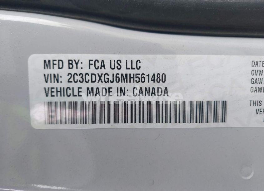 Photo 9 of 2021 Dodge Charger SCAT PACK RWD (VIN 2C3CDXGJ6MH561480)