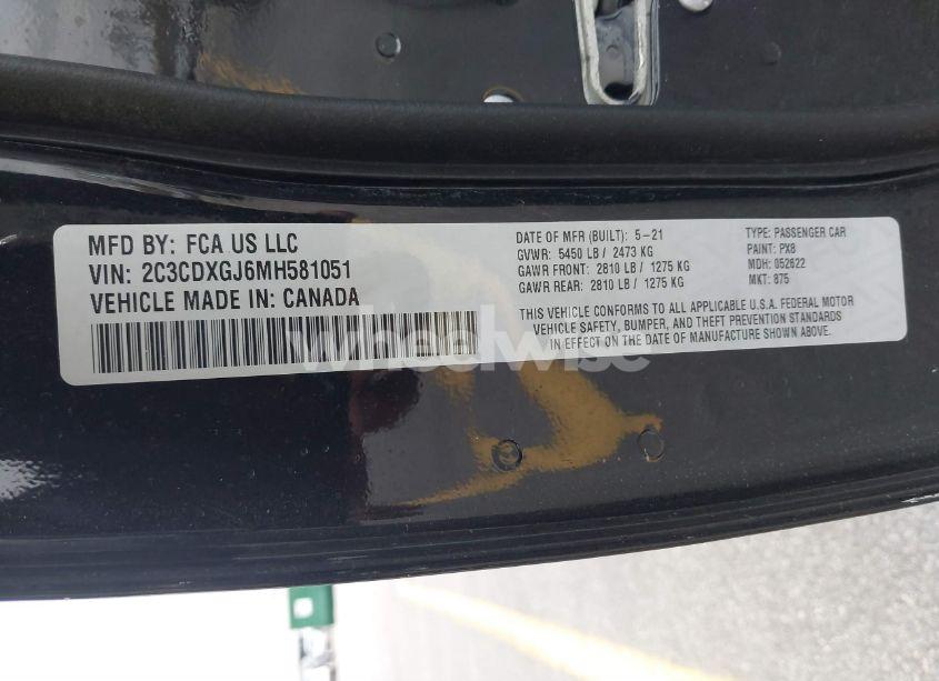 Photo 9 of 2021 Dodge Charger SCAT PACK RWD (VIN 2C3CDXGJ6MH581051)