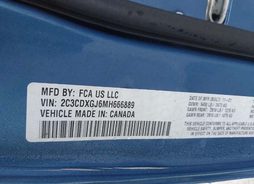 Photo 9 of 2021 Dodge Charger SCAT PACK RWD (VIN 2C3CDXGJ6MH666889)