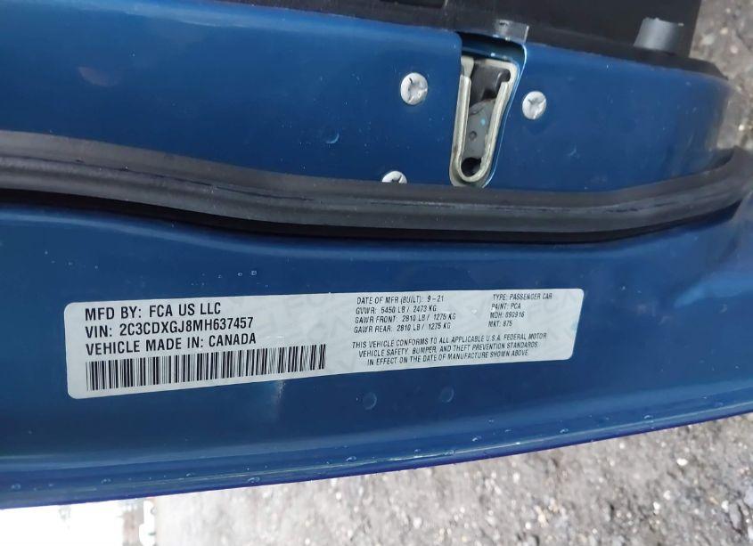 Photo 9 of 2021 Dodge Charger SCAT PACK RWD (VIN 2C3CDXGJ8MH637457)