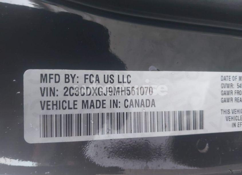 Photo 9 of 2021 Dodge Charger SCAT PACK WIDEBODY RWD (VIN 2C3CDXGJ9MH561070)