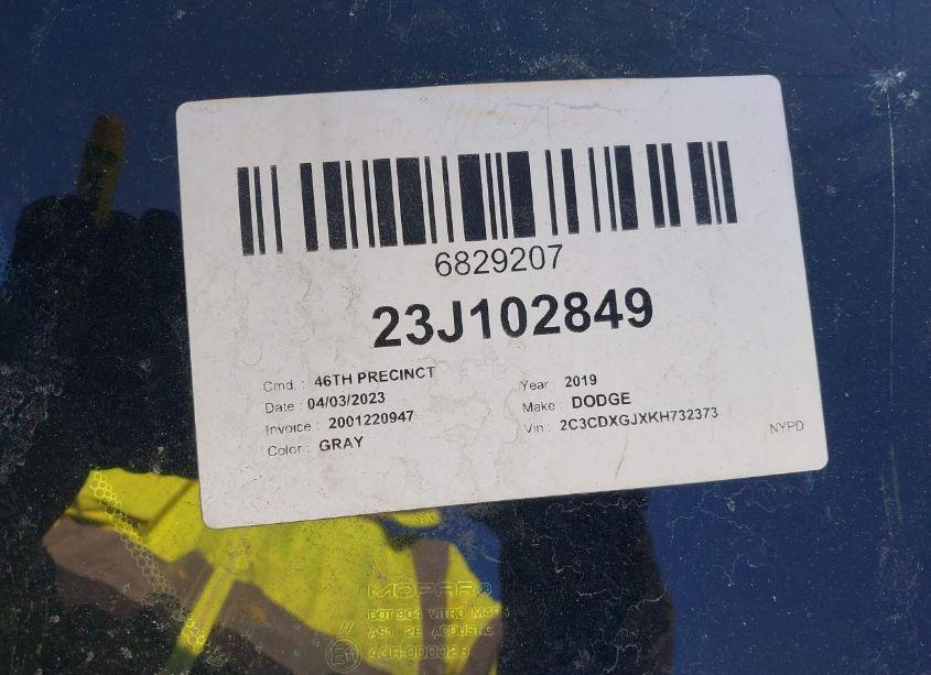 Photo 9 of 2019 Dodge Charger SCAT PACK RWD (VIN 2C3CDXGJXKH732373)