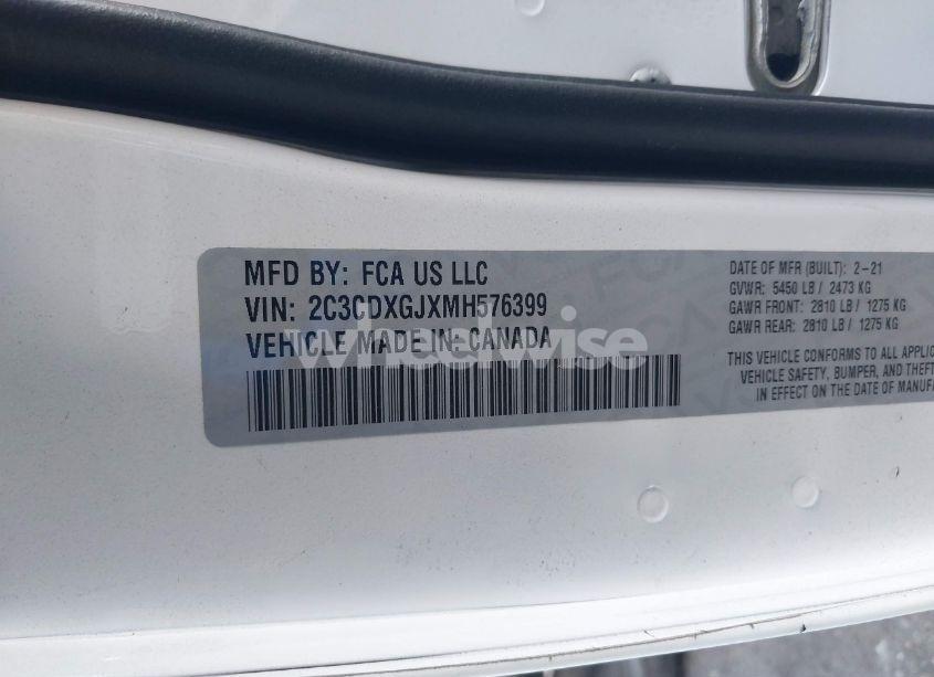 Photo 9 of 2021 Dodge Charger SCAT PACK WIDEBODY RWD (VIN 2C3CDXGJXMH576399)