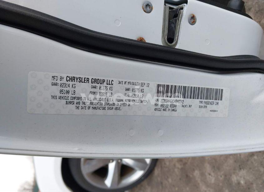 Photo 9 of 2013 Dodge Charger SXT (VIN 2C3CDXHG0DH546542)