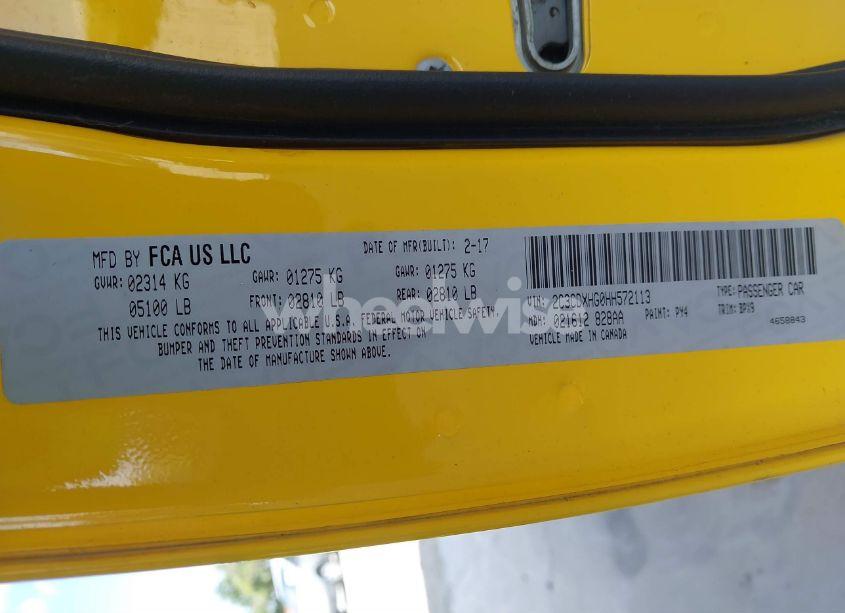 Photo 9 of 2017 Dodge Charger SXT RWD (VIN 2C3CDXHG0HH572113)