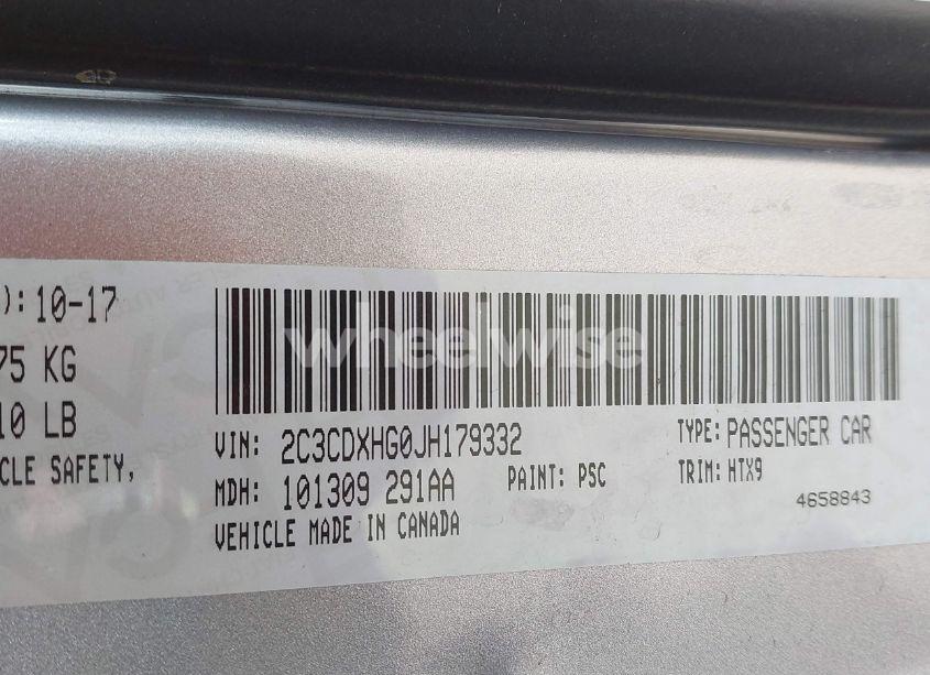 Photo 9 of 2018 Dodge Charger SXT PLUS RWD (VIN 2C3CDXHG0JH179332)