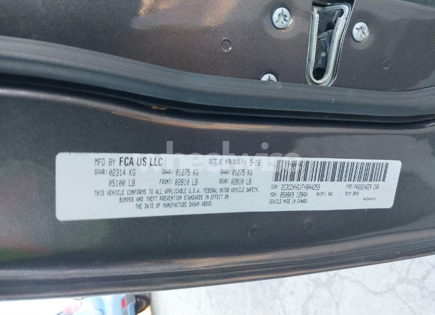 Photo 9 of 2015 Dodge Charger SXT (VIN 2C3CDXHG1FH844259)