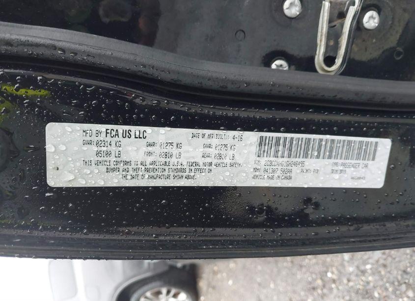 Photo 9 of 2016 Dodge Charger SXT (VIN 2C3CDXHG1GH246495)