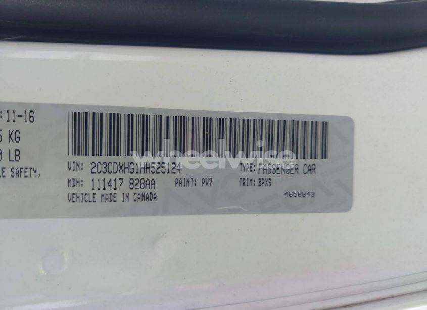 Photo 9 of 2017 Dodge Charger SXT RWD (VIN 2C3CDXHG1HH525124)