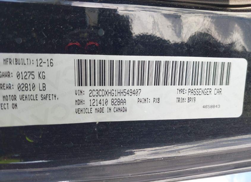 Photo 9 of 2017 Dodge Charger SXT RWD (VIN 2C3CDXHG1HH549407)