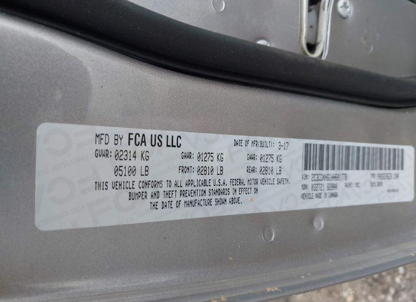 Photo 9 of 2017 Dodge Charger SXT RWD (VIN 2C3CDXHG1HH601778)