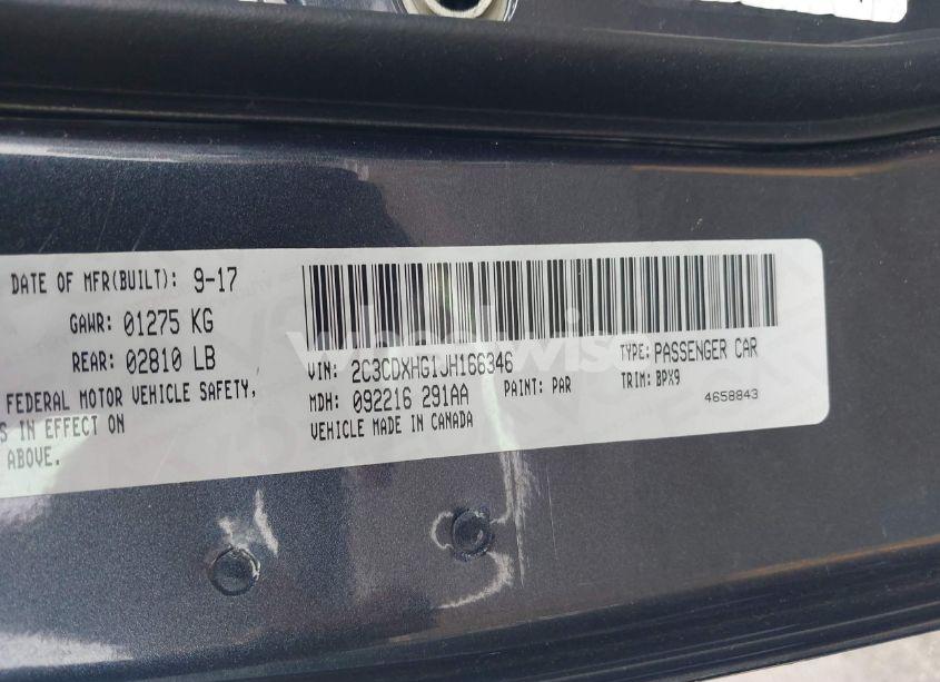 Photo 9 of 2018 Dodge Charger SXT PLUS RWD (VIN 2C3CDXHG1JH166346)