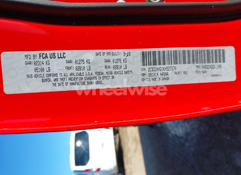 Photo 9 of 2019 Dodge Charger GT RWD (VIN 2C3CDXHG1KH527270)