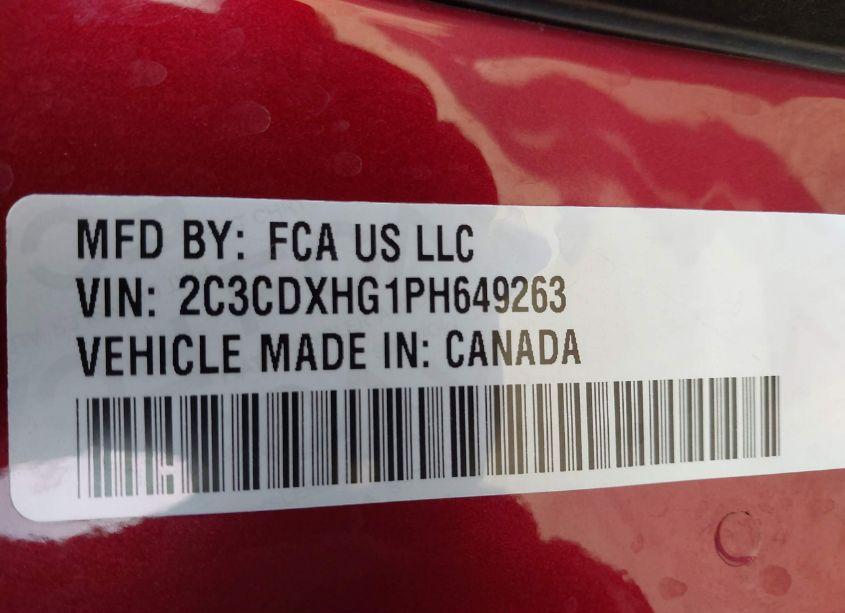 Photo 9 of 2023 Dodge Charger GT (VIN 2C3CDXHG1PH649263)