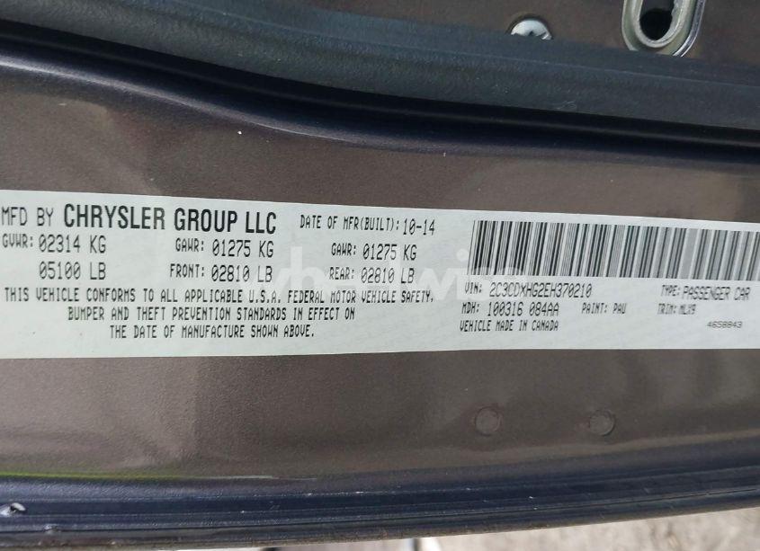 Photo 9 of 2014 Dodge Charger SXT PLUS (VIN 2C3CDXHG2EH370210)