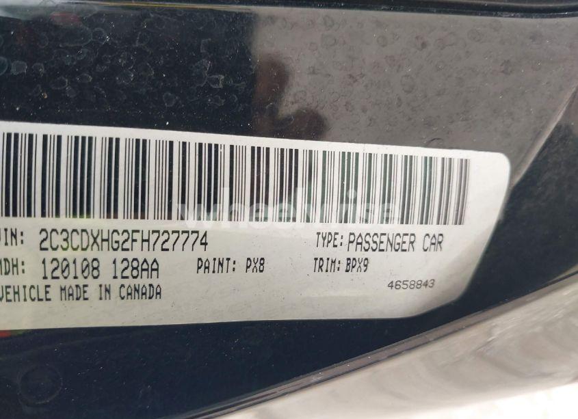 Photo 9 of 2015 Dodge Charger SXT (VIN 2C3CDXHG2FH727774)