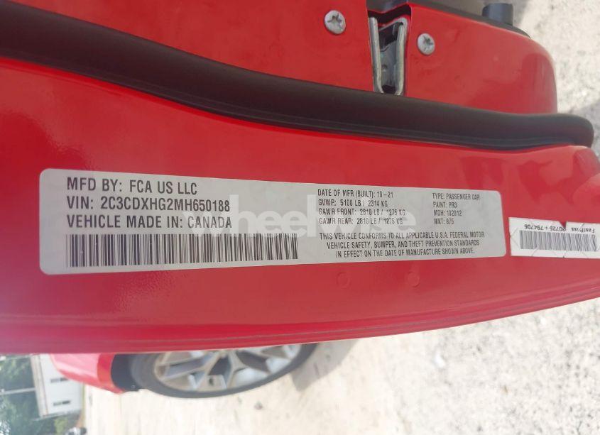 Photo 9 of 2021 Dodge Charger GT RWD (VIN 2C3CDXHG2MH650188)