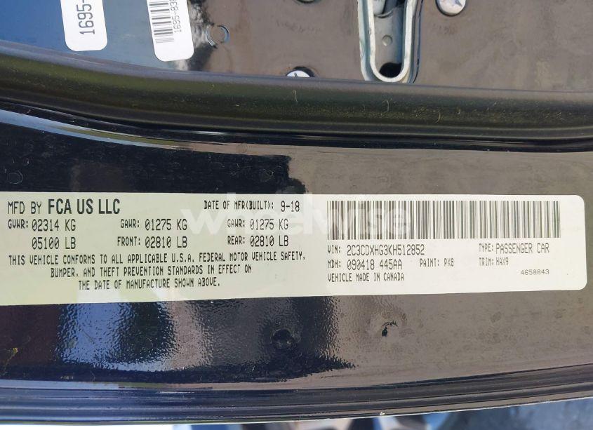 Photo 9 of 2019 Dodge Charger GT RWD (VIN 2C3CDXHG3KH512852)