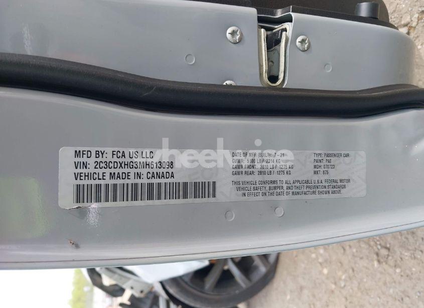 Photo 9 of 2021 Dodge Charger GT RWD (VIN 2C3CDXHG3MH613098)