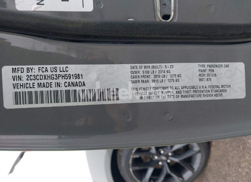 Photo 9 of 2023 Dodge Charger GT (VIN 2C3CDXHG3PH591981)