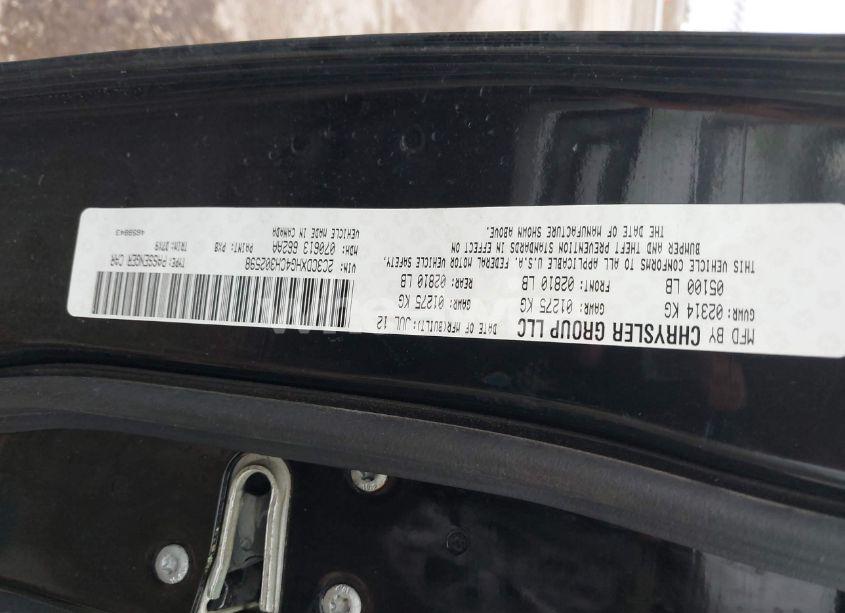 Photo 9 of 2012 Dodge Charger SXT (VIN 2C3CDXHG4CH302598)