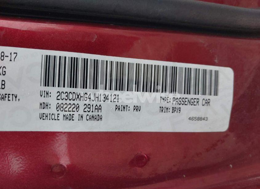 Photo 9 of 2018 Dodge Charger SXT PLUS RWD (VIN 2C3CDXHG4JH134121)