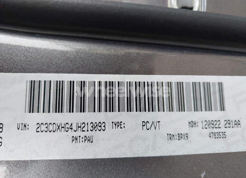 Photo 9 of 2018 Dodge Charger SXT PLUS (VIN 2C3CDXHG4JH213093)