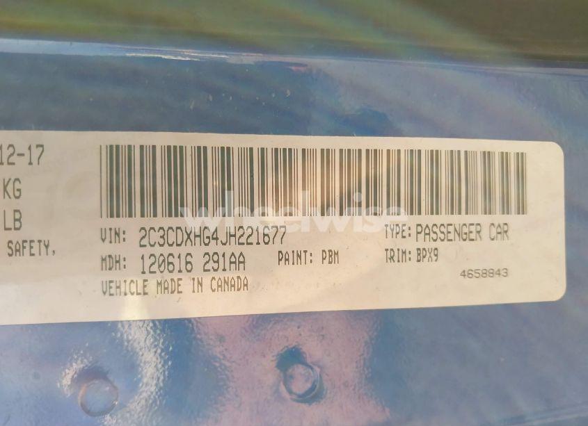 Photo 9 of 2018 Dodge Charger SXT PLUS RWD (VIN 2C3CDXHG4JH221677)