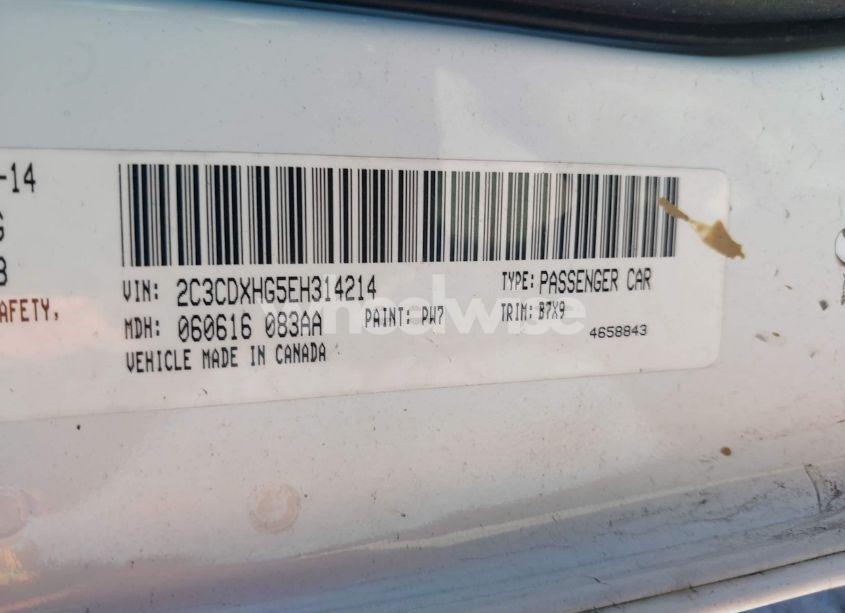 Photo 9 of 2014 Dodge Charger SXT (VIN 2C3CDXHG5EH314214)