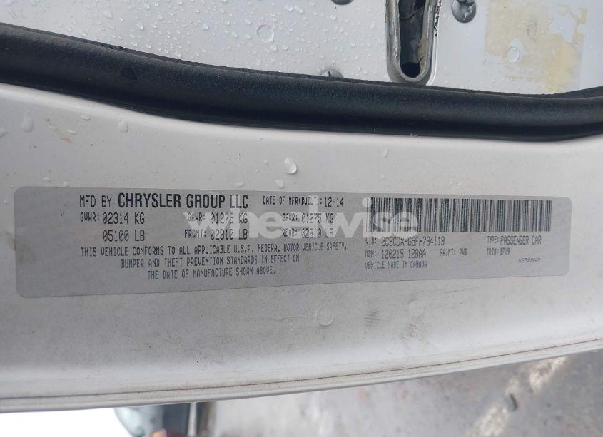 Photo 9 of 2015 Dodge Charger SXT (VIN 2C3CDXHG5FH734119)