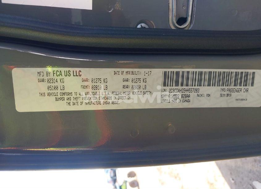 Photo 9 of 2017 Dodge Charger SXT RWD (VIN 2C3CDXHG5HH557283)