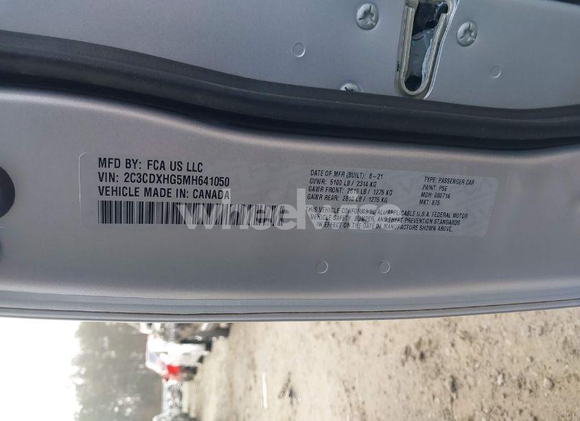 Photo 9 of 2021 Dodge Charger GT RWD (VIN 2C3CDXHG5MH641050)