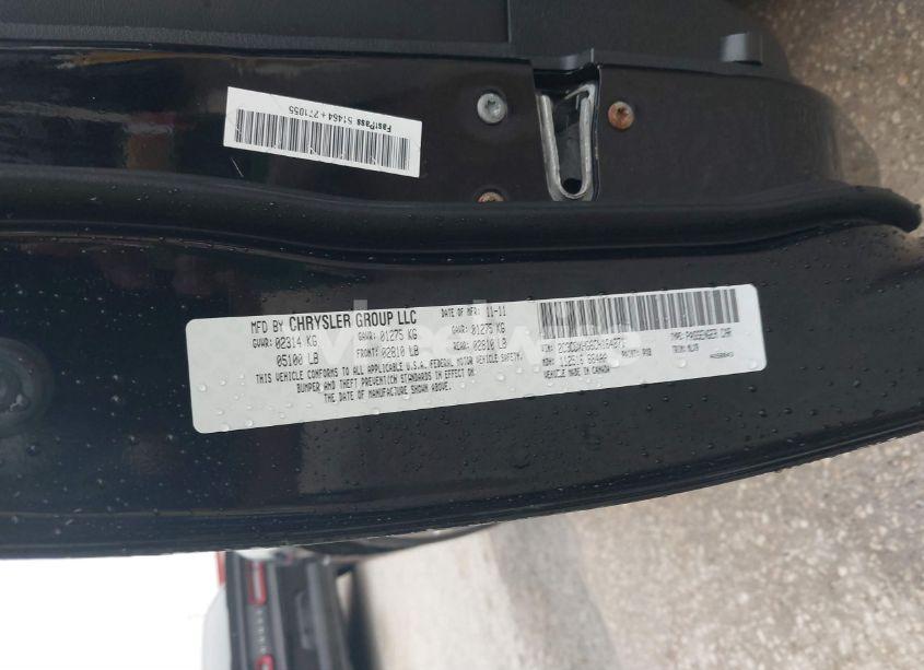 Photo 9 of 2012 Dodge Charger SXT (VIN 2C3CDXHG6CH164871)