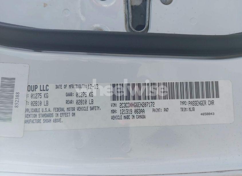 Photo 9 of 2014 Dodge Charger SXT PLUS (VIN 2C3CDXHG6EH207172)