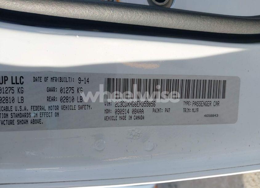 Photo 9 of 2014 Dodge Charger SXT PLUS (VIN 2C3CDXHG6EH359856)