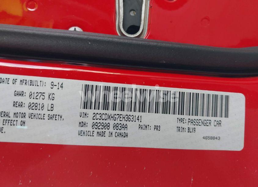 Photo 9 of 2014 Dodge Charger SXT PLUS (VIN 2C3CDXHG7EH363141)