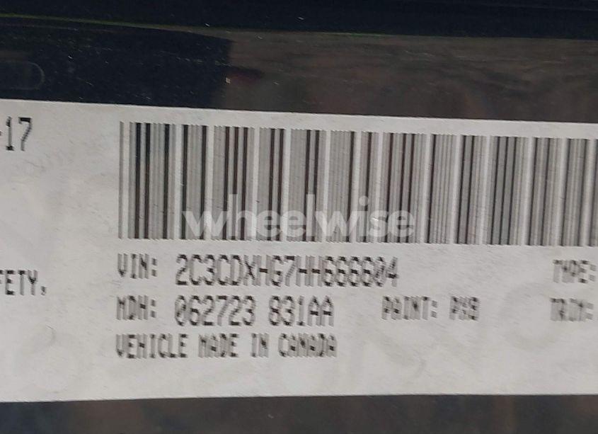 Photo 9 of 2017 Dodge Charger SXT RWD (VIN 2C3CDXHG7HH666604)