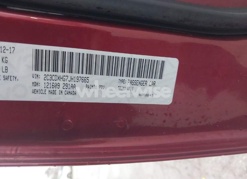 Photo 9 of 2018 Dodge Charger SXT PLUS RWD (VIN 2C3CDXHG7JH197665)