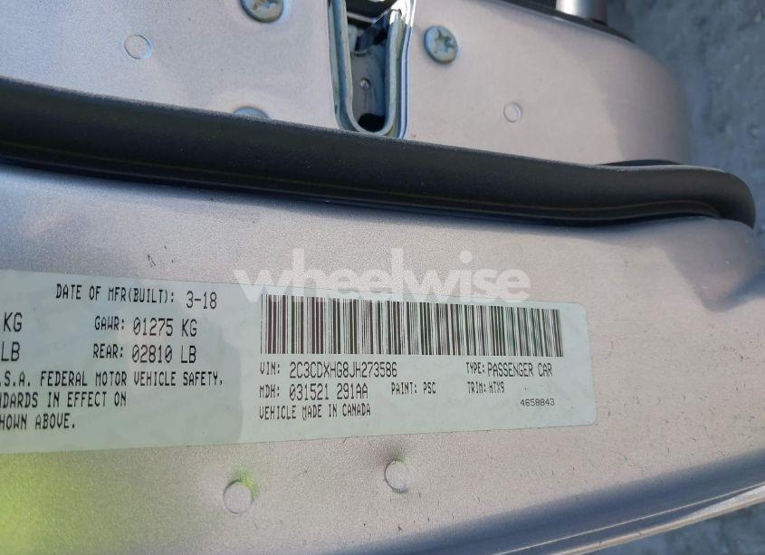 Photo 9 of 2018 Dodge Charger SXT PLUS RWD (VIN 2C3CDXHG8JH273586)