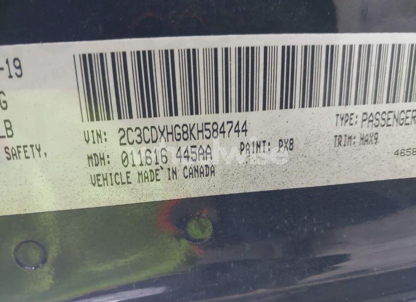 Photo 9 of 2019 Dodge Charger GT RWD (VIN 2C3CDXHG8KH584744)