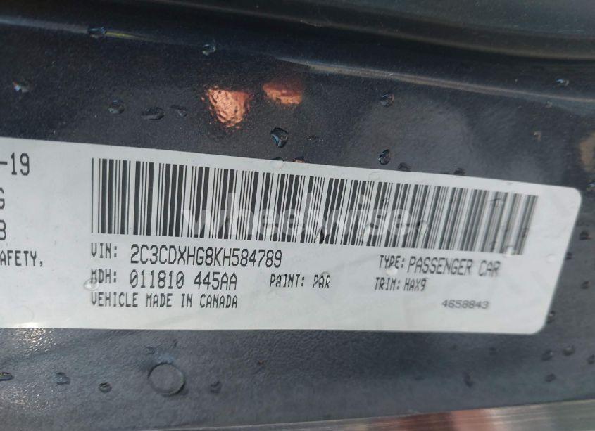 Photo 9 of 2019 Dodge Charger GT RWD (VIN 2C3CDXHG8KH584789)