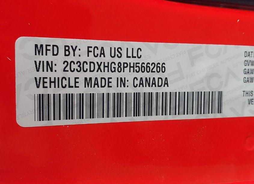 Photo 9 of 2023 Dodge Charger GT (VIN 2C3CDXHG8PH566266)